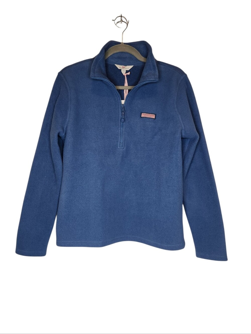 NEW Vineyard Vines Harbor Fleece 1/2 Zip Sweatshirt Martha's Vineyard Blue Small